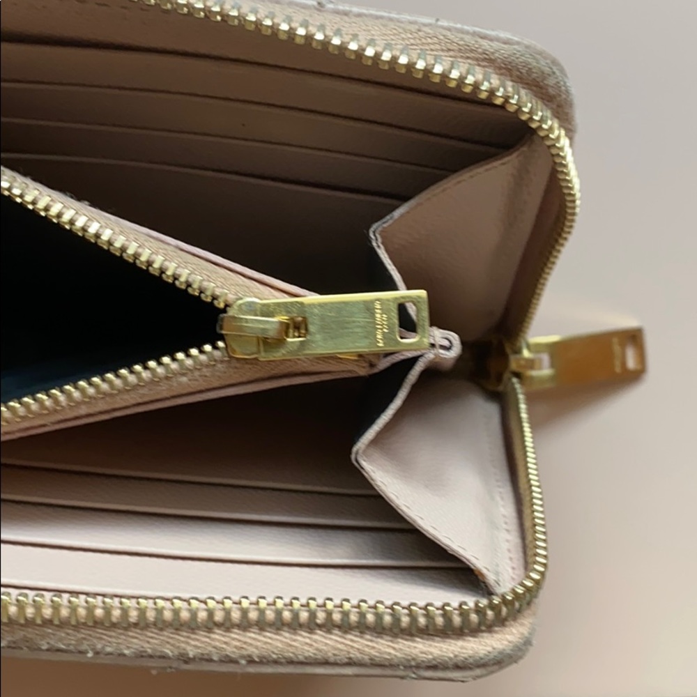 YSL blush chevron long zip wallet - Picture 6 of 11